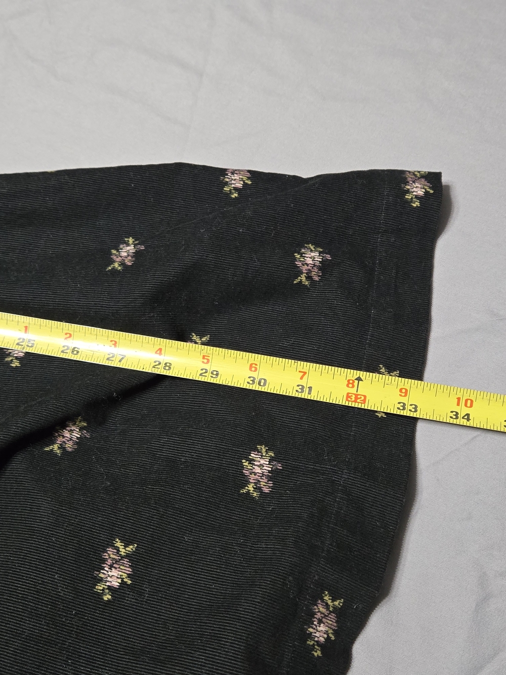Madewell Sz Small Black Floral V-Neck Cotton Dress - Picture 9 of 9